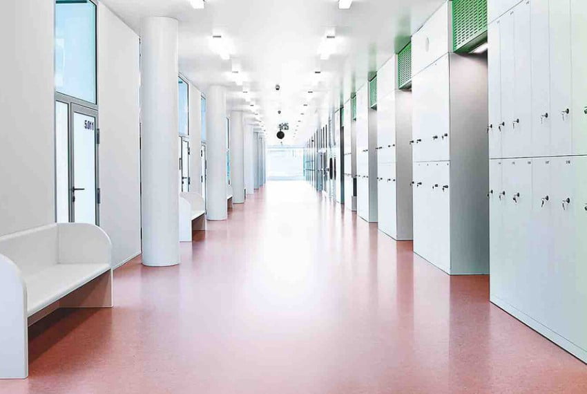 Linoleum floors for offices