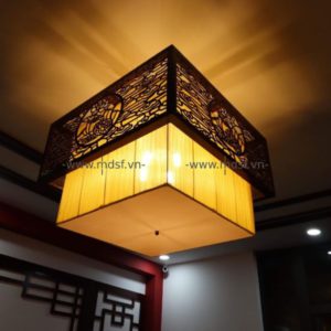 Đèn trang trí trần nhà bằng gỗ