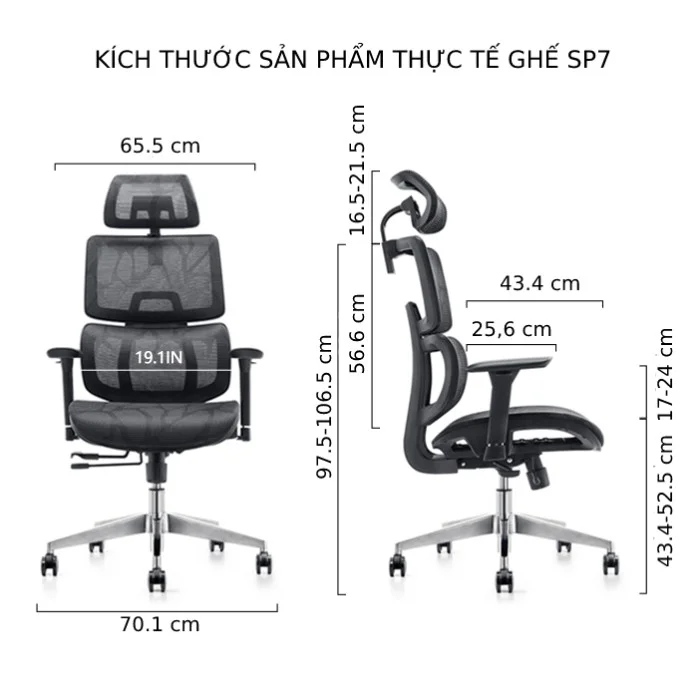 Kích thước ghế thái công học giá rẻ