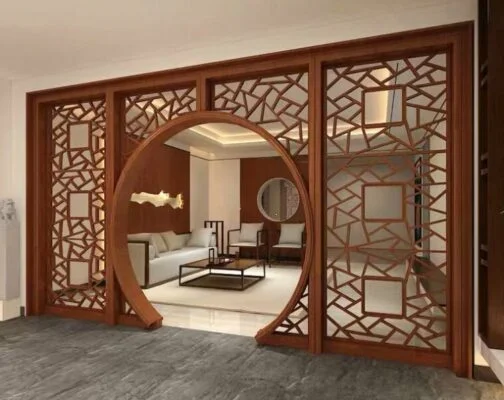 Các phong cách vách gỗ trang trí phòng khách - Minh Đức