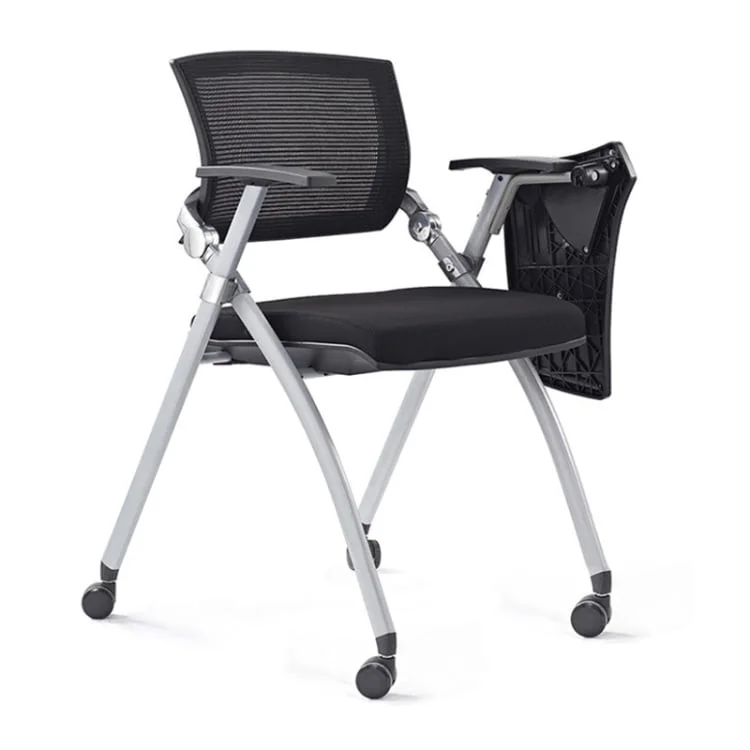 Ghế gấp liền bàn có bàn viết bên trái