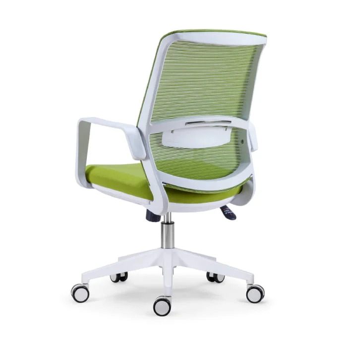 Ghế xoay nhân viên lưng trung mặt sau