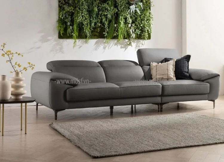 Ghế sofa da văng dài 3 chỗ ngồi