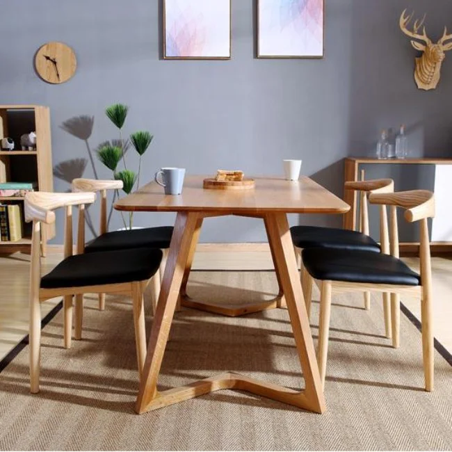 Ghế ăn cafe gỗ 5