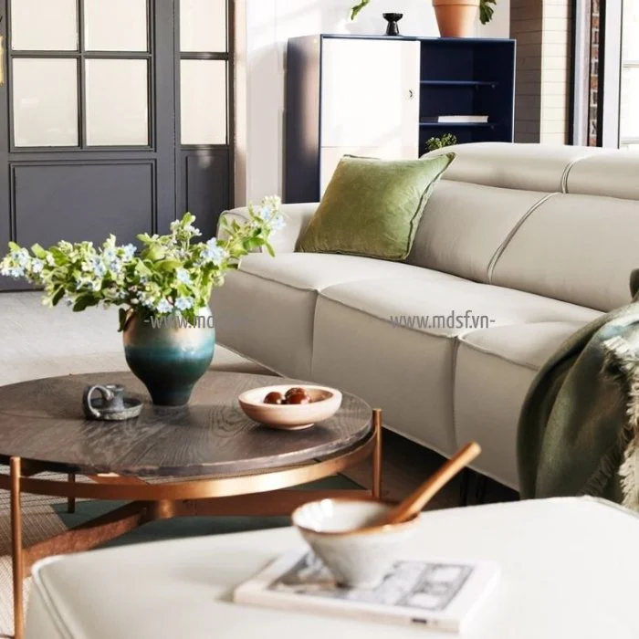 Ghế sofa văng màu xám (SFV-117)