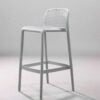 Gray plastic chairs