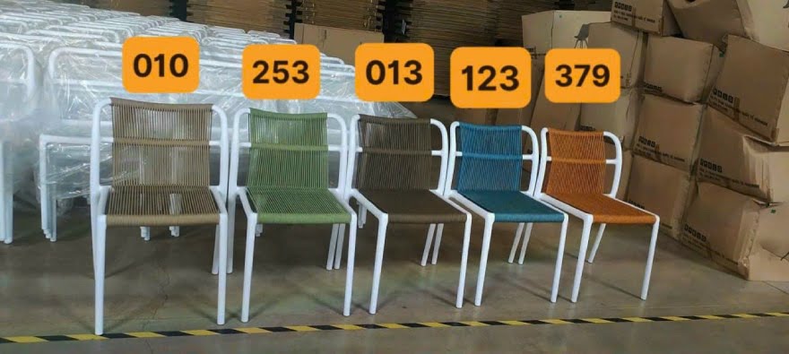 Hình ảnh các màu ghế tại xưởng sản xuất