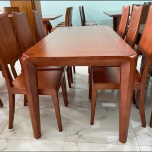 Bộ bàn gỗ 6 ghế bộ bàn ghế gỗ phòng ăn 03