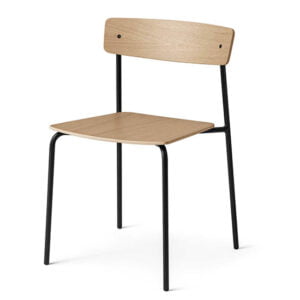 Ghế ăn tựa lưng bằng gỗ ghế ăn khung thép sơn đen ga01 (1)