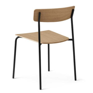 Ghế ăn tựa lưng bằng gỗ ghế ăn khung thép sơn đen ga01 (2)