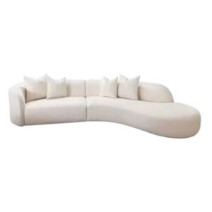 Sofa cong bọc nỉ 01