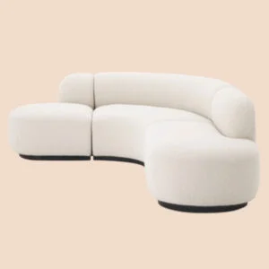 Sofa cong bọc nỉ 08