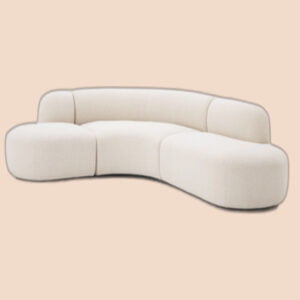 Sofa cong bọc nỉ 09