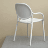 Plastic chair with backrest