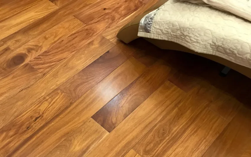 Sàn gỗ gõ đỏ Nam Phi được lát theo kiểu sole