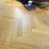 Herringbone oak wood flooring